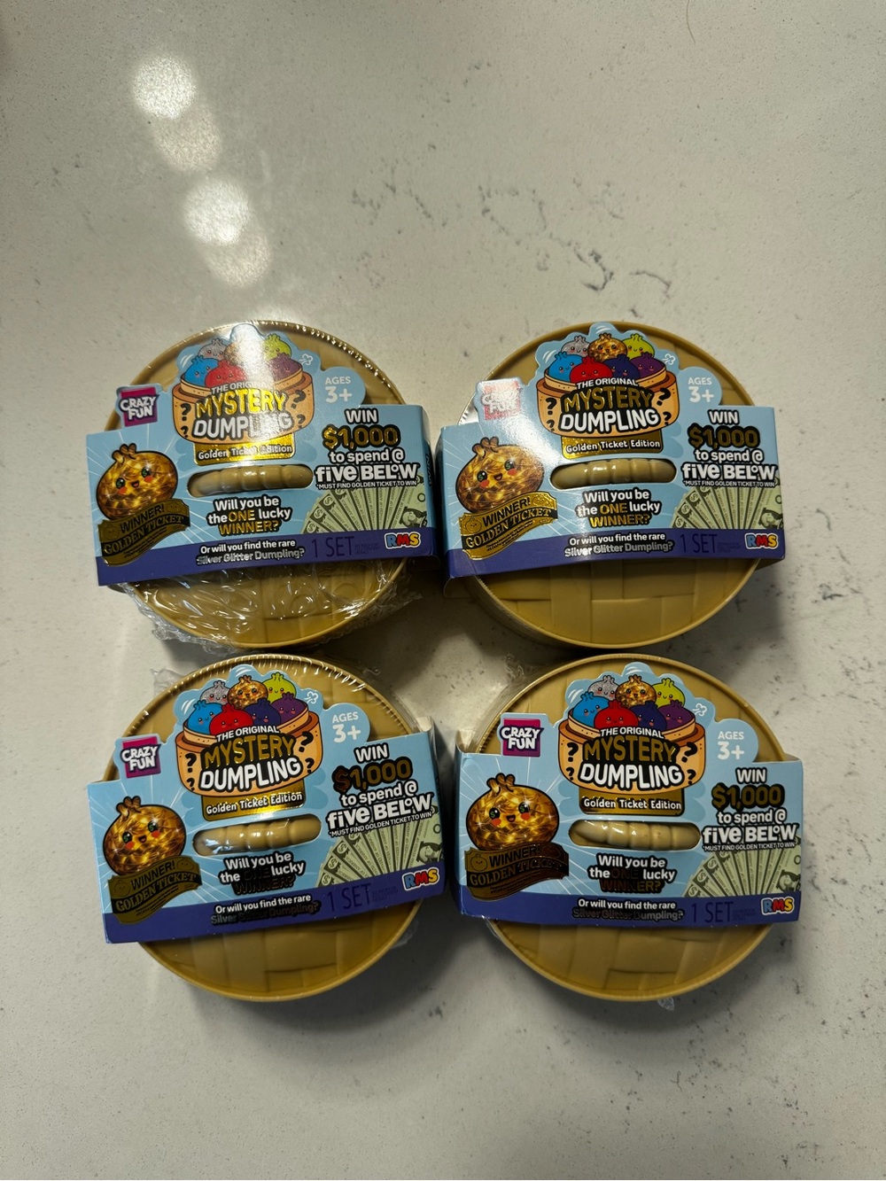 Golden Ticket Edition - Gold Surprise Toy (Set of 4)